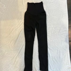 GUC 7 for All Mankind Black Full Panel Maternity Jeans Size 29